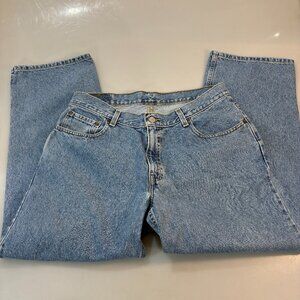 Levis 505 Mens 36 x 29 Denim Blue Jeans Relaxed Fit Husky 5 Pocket